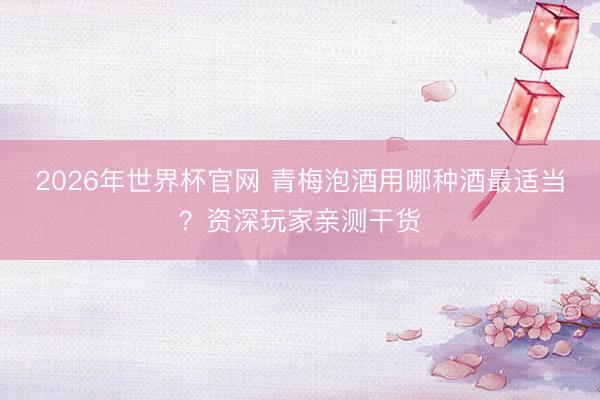 2026年世界杯官网 青梅泡酒用哪种酒最适当?资深玩家亲测干货