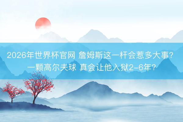 2026年世界杯官网 詹姆斯这一杆会惹多大事? 一颗高尔夫球 真会让他入狱2-6年?
