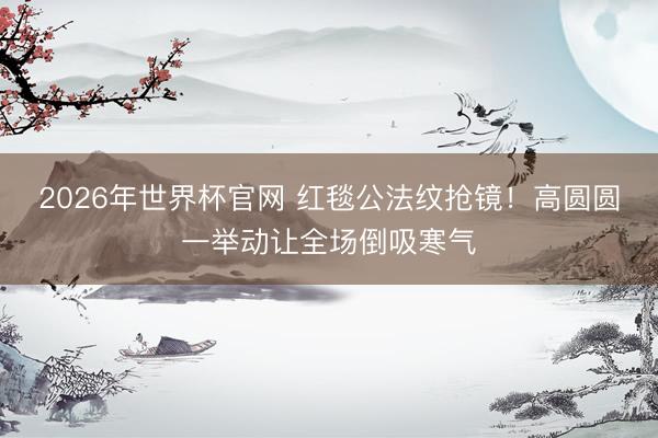 2026年世界杯官网 红毯公法纹抢镜！高圆圆一举动让全场倒吸寒气